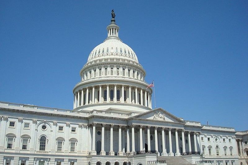 An image of the outside of the U.S. Capitol building in Washington, D.C.