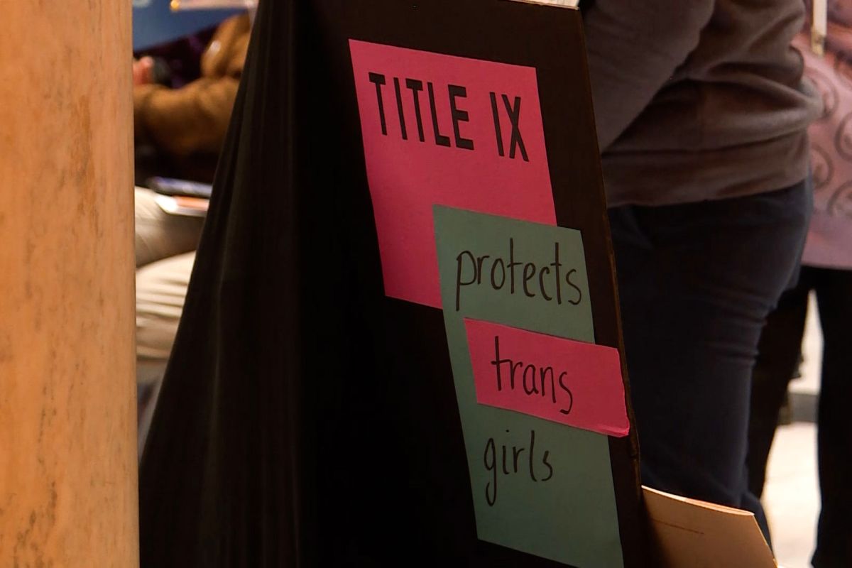 Title IX trans sign