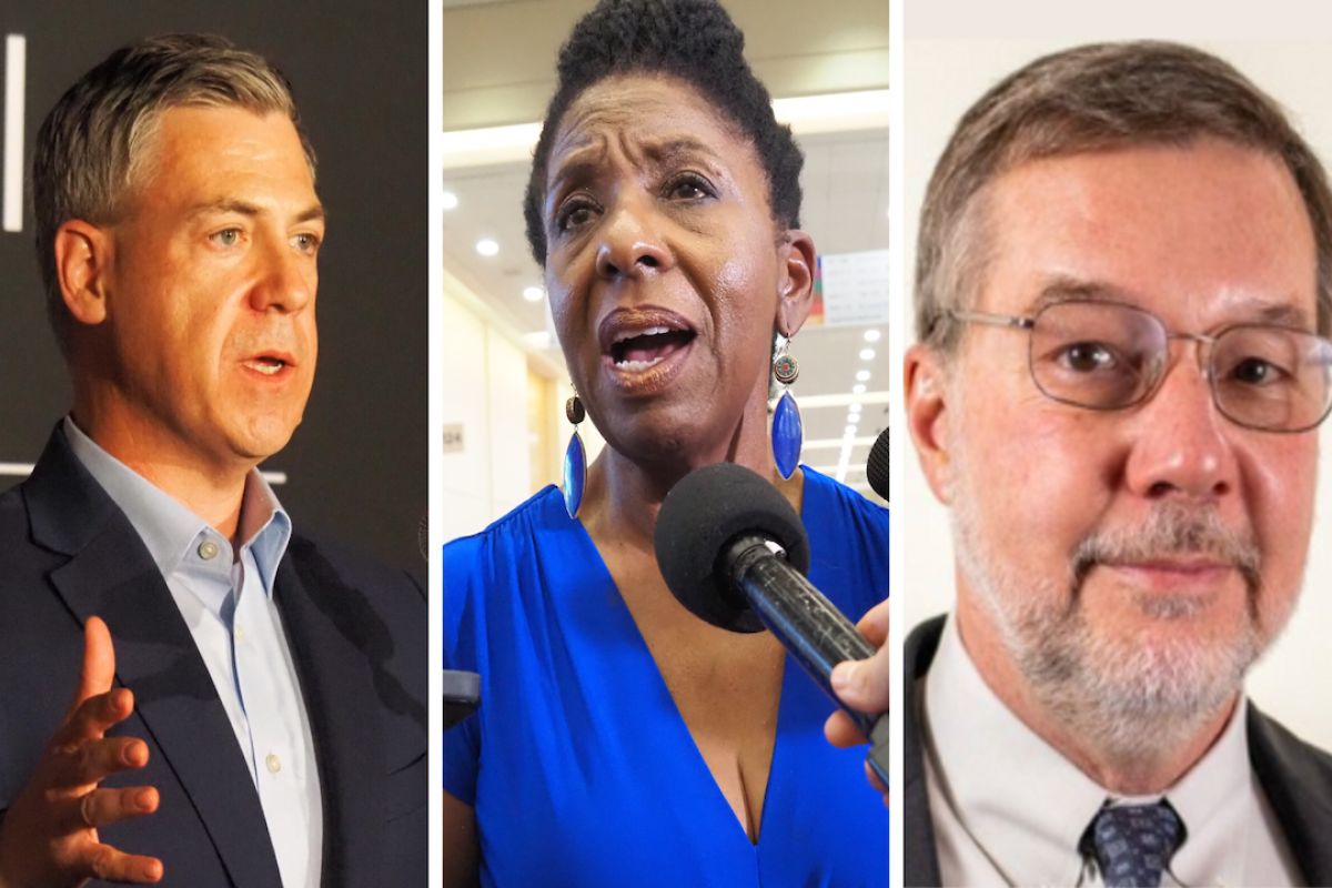 U.S. Rep. Jim Banks, Democrat Valerie McCray and Libertarian Andrew Horning