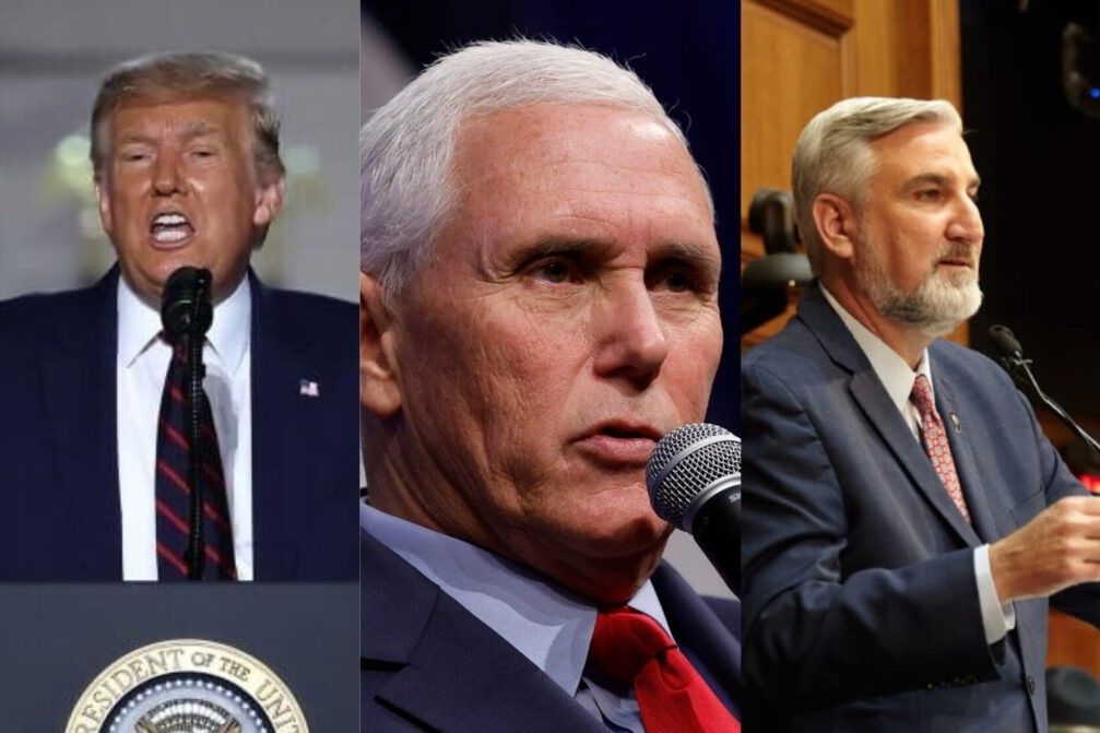 Trump, Pence and Holcomb
