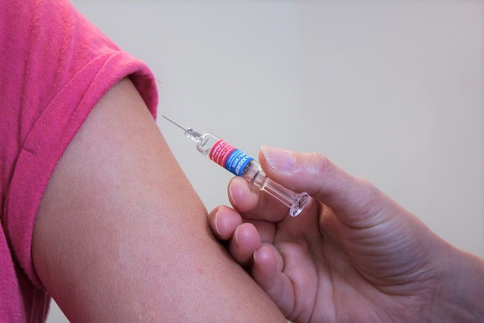 A stock image of a vaccine needle.