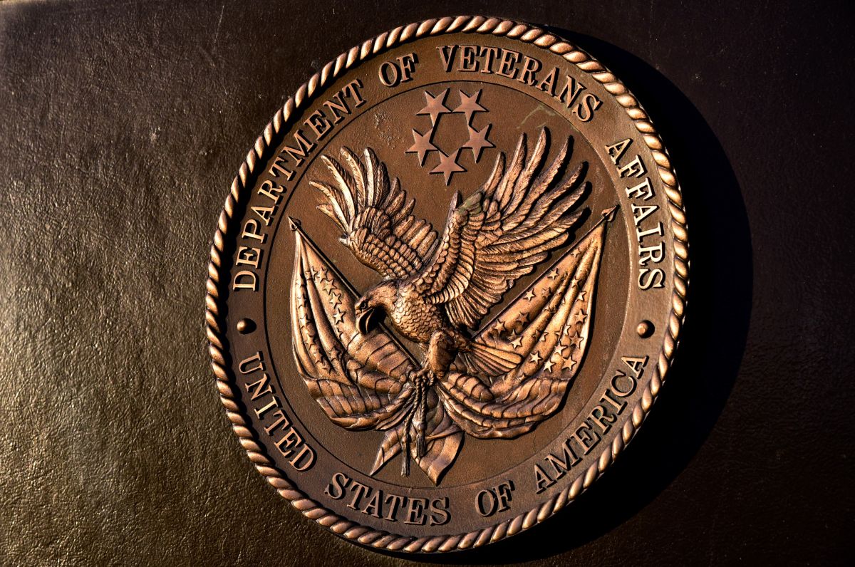 The U.S. Department of Veteran Affairs seal.