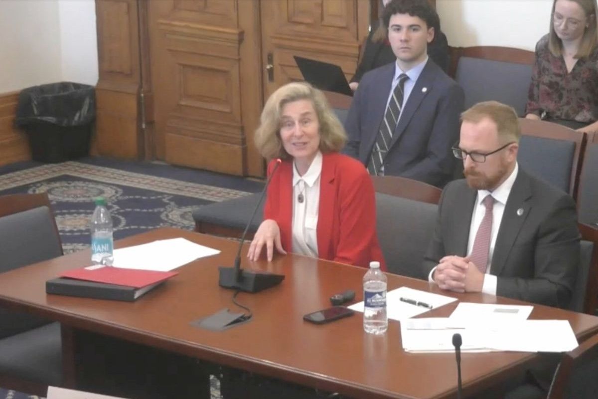 Indiana University President Pamela Whitten presented IU's priorities to the Senate appropriations committee on March 11