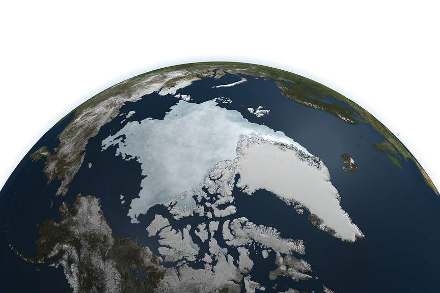 NASA photo of arctic ice