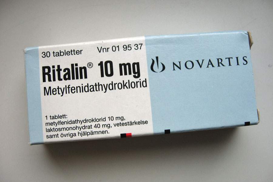 ritalin drug packaging
