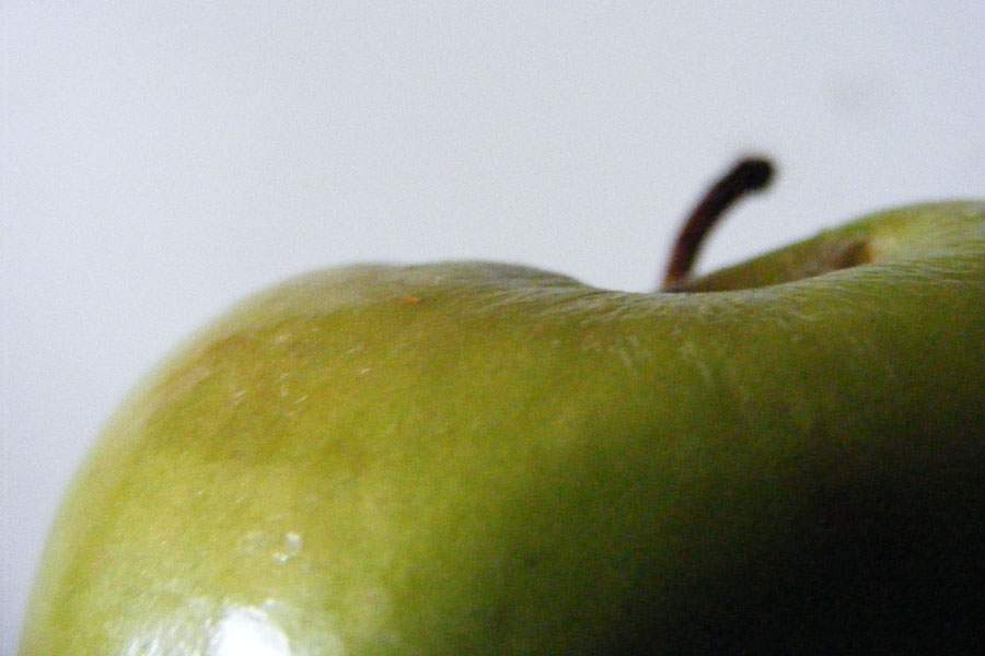 green apple from side