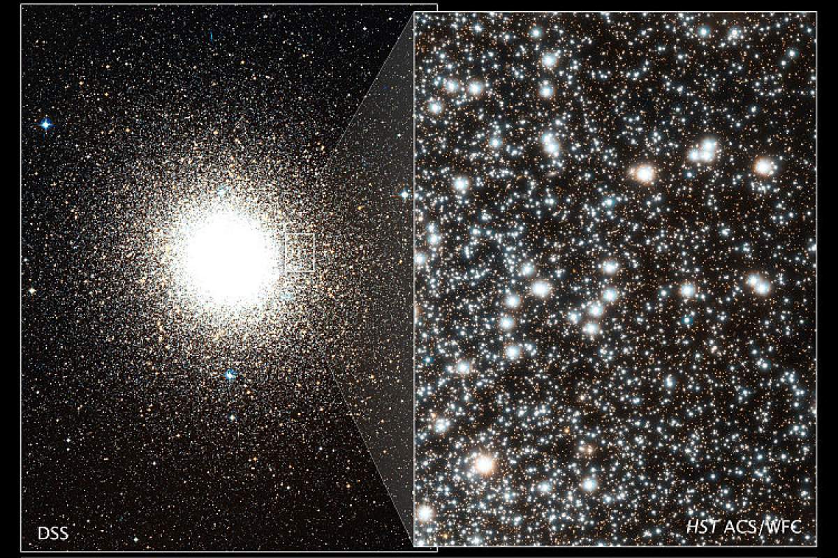 Hubble Space Telescope image of globular star cluster 47 Tucanae