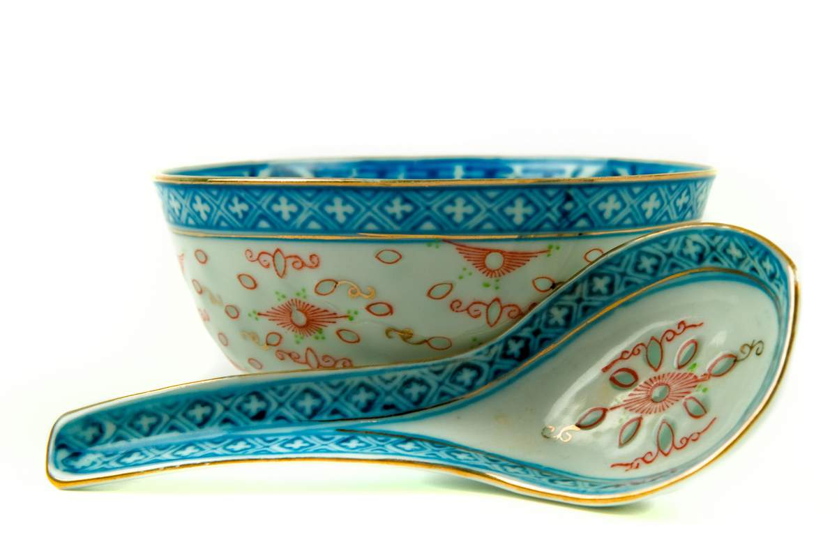A Chinese bowl and ladle