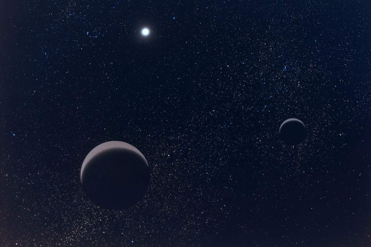 Pluto and moon