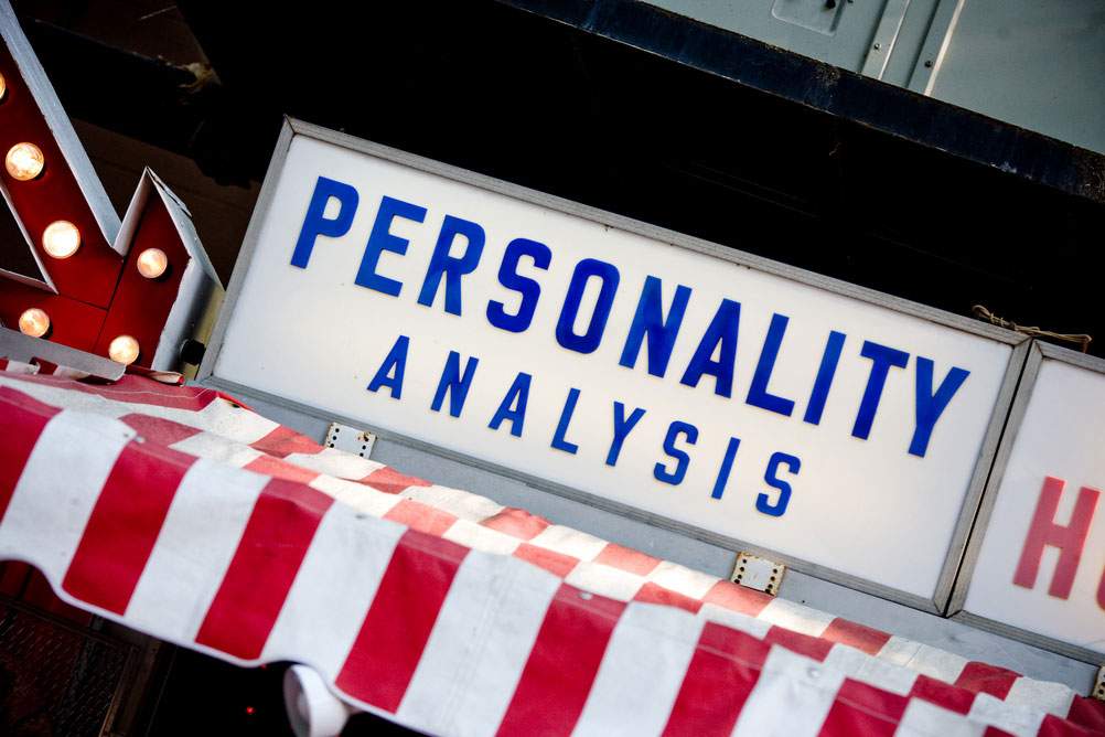 A commercial storefront for PERSONALITY ANALYSIS services