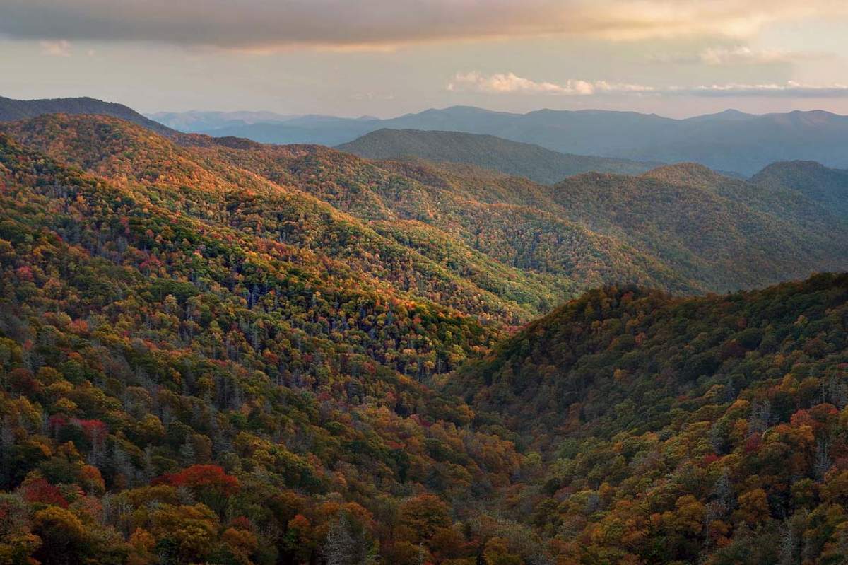 Appalachian Mountains aerial view