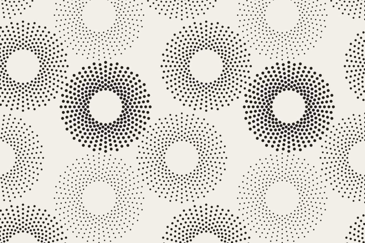 pattern of dotted rings