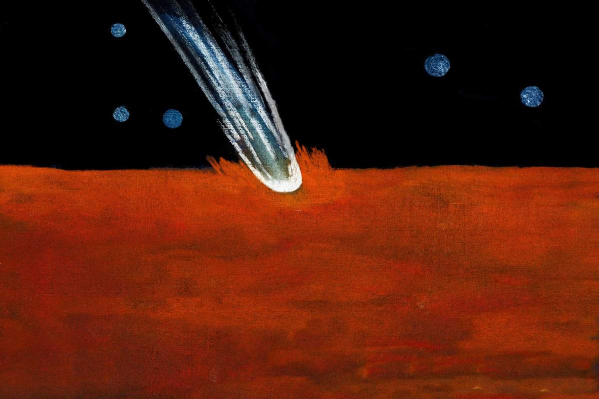 illustration of meteorite