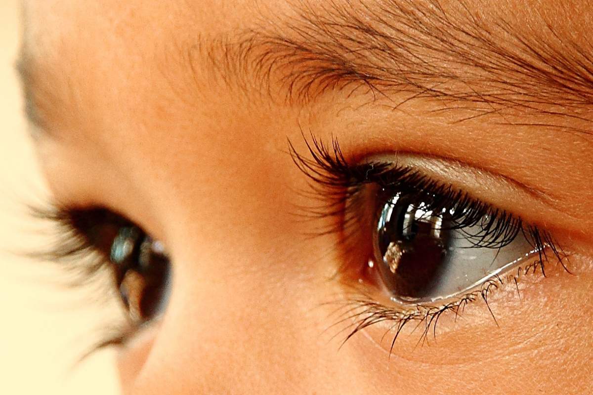child's eyes