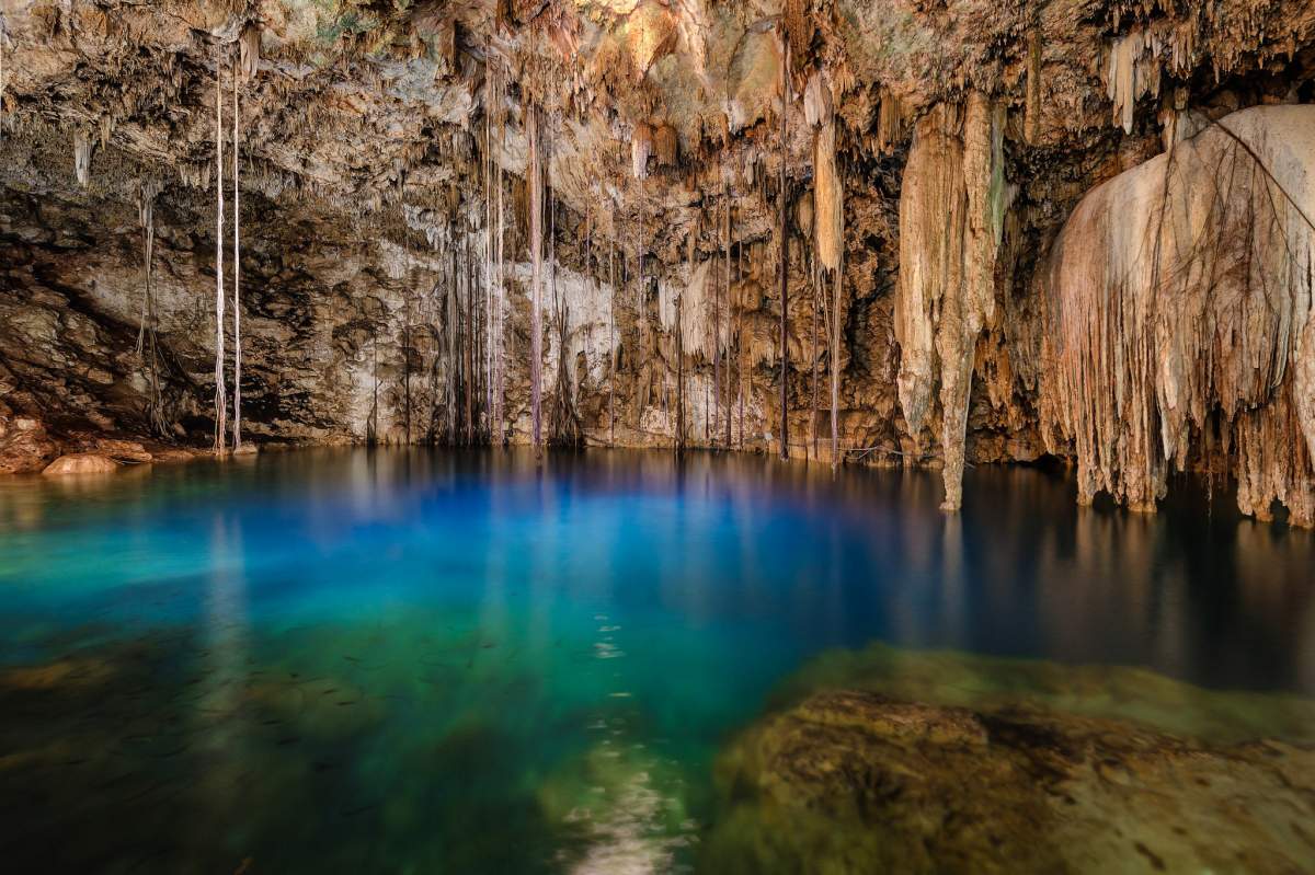 A cave in Mexico.