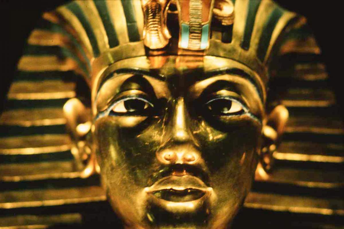 King Tut's iconic golden mask