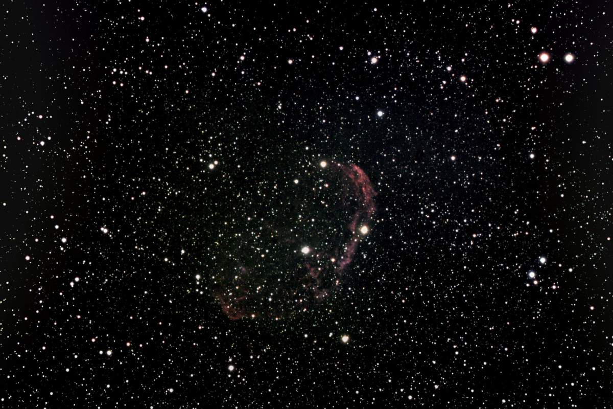 The Crescent Nebula in Constellation Cygnus