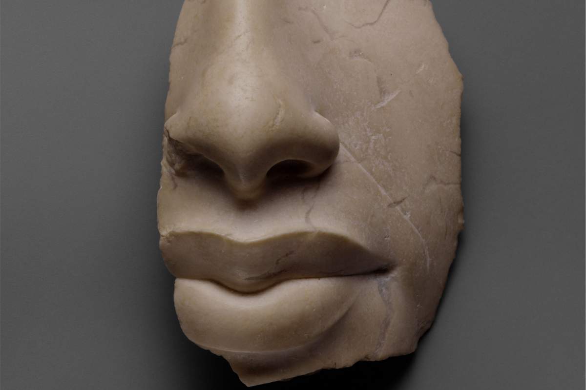 The Image is The Nose and Lips of Akhenaten ca 1353–1336 B.C. (Metropolitan Museum of Art Open Source Archives)