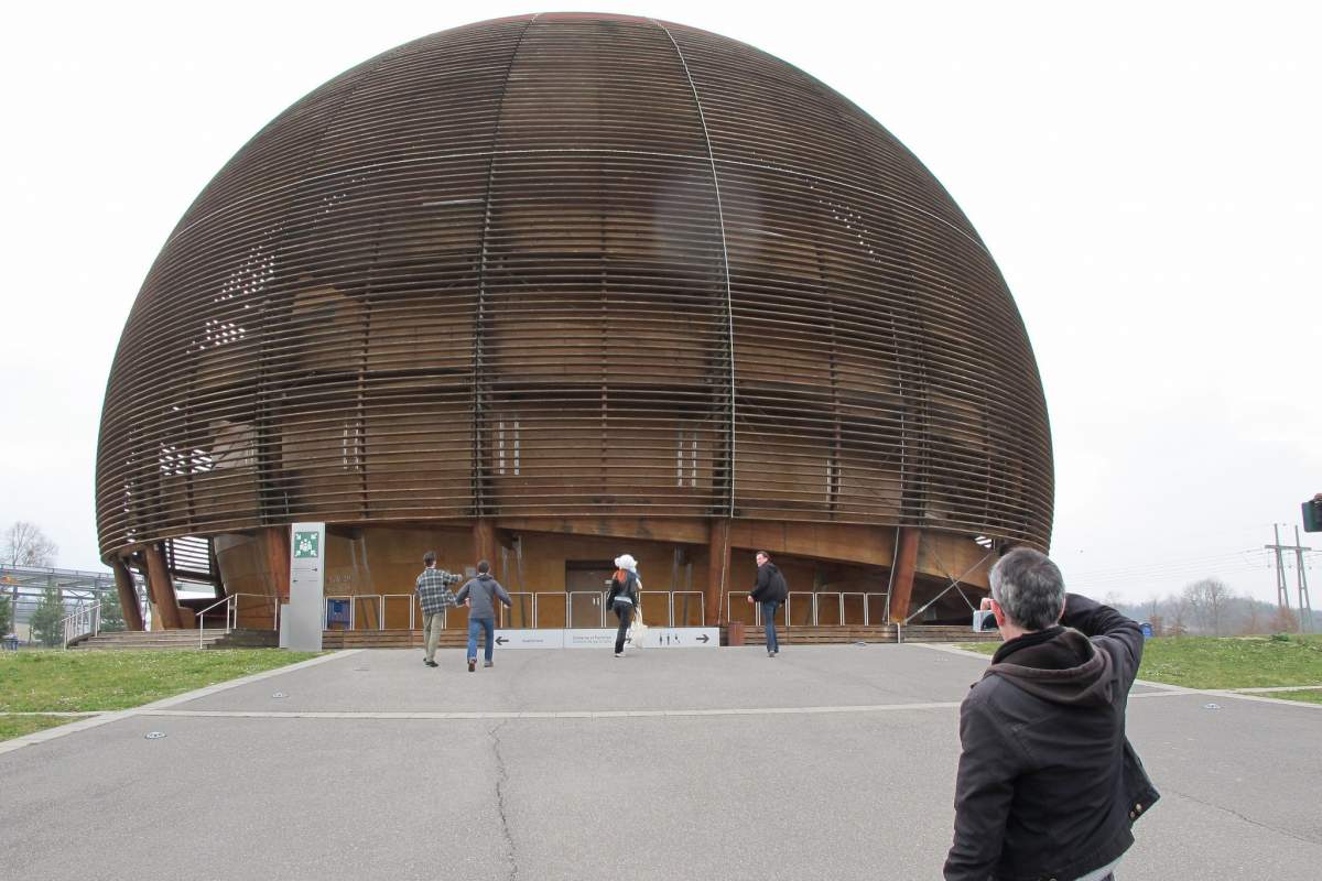 The Globe of Science and Innovation, pictured above, is one of CERN's key landmarks for visitors. (Rain Rabbit, Flickr)