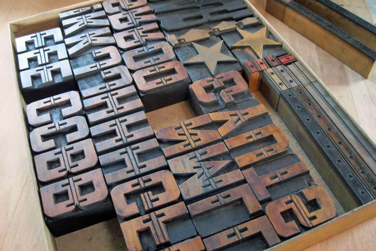 tiles for letterpress printing