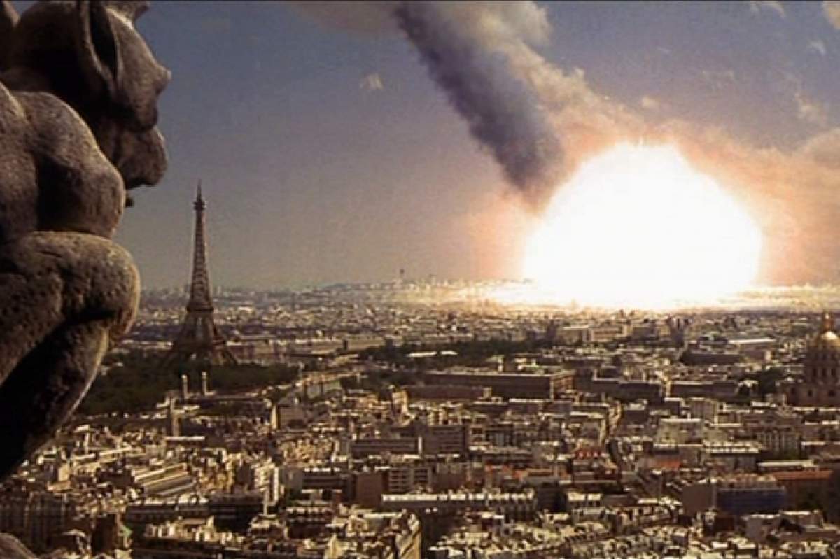 A visual effects shot from Armageddon, shot by Hoyt Yeatman.