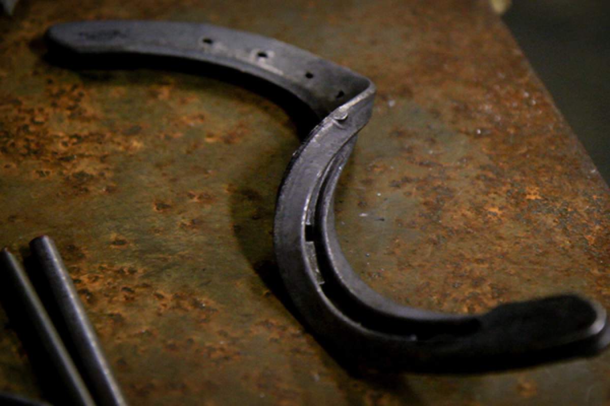Steel bent by human hands from the film Bending Steel.