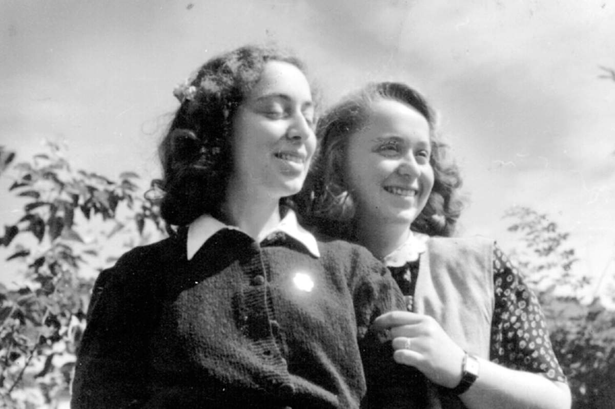 Comforty's mother and aunt in Bulgaria, 1943.