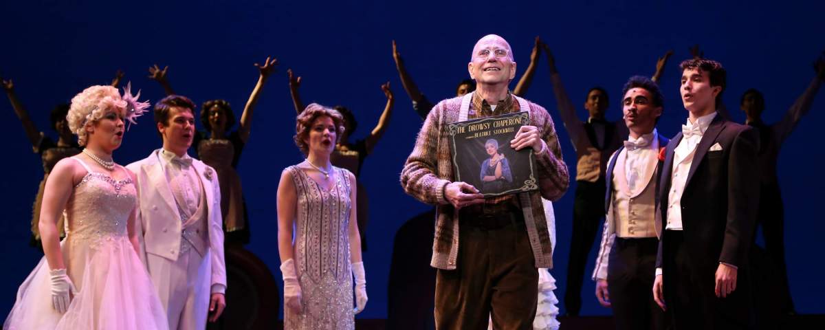 George Pinney gives his swan song as The Man In the Chair in IU's spring 2017 production of "The Drowsy Chaperone"