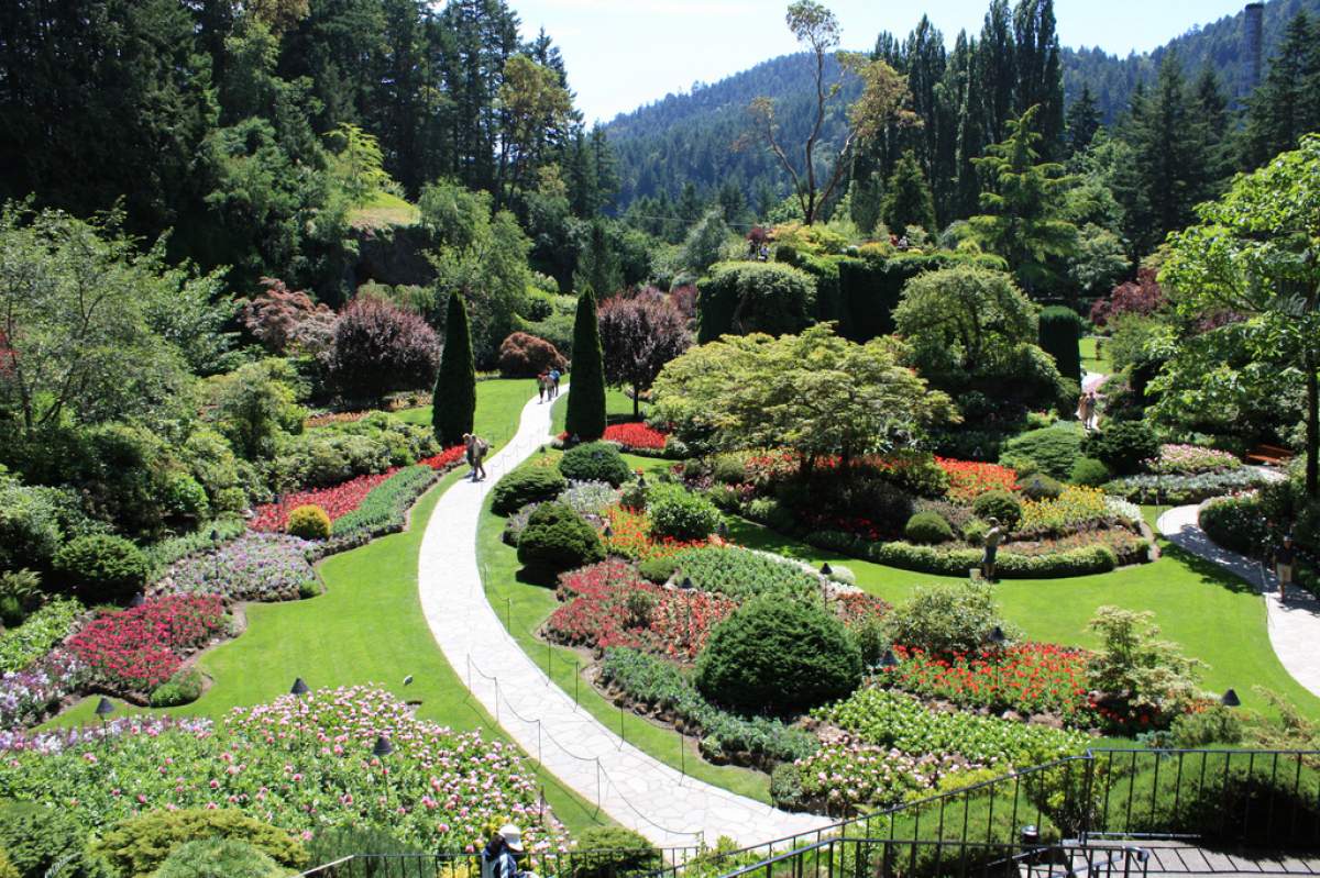 The Sunken Garden in Butchart Gardens, Victoria, British Columbia (David Herrera / Flickr).