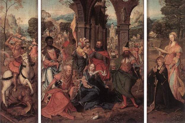 Painting of the Adoration of the Magi by an anonymous Renaissance master