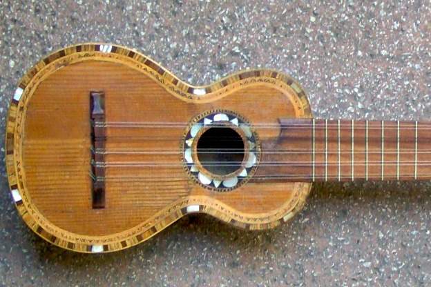 Modern charango from the Andes.