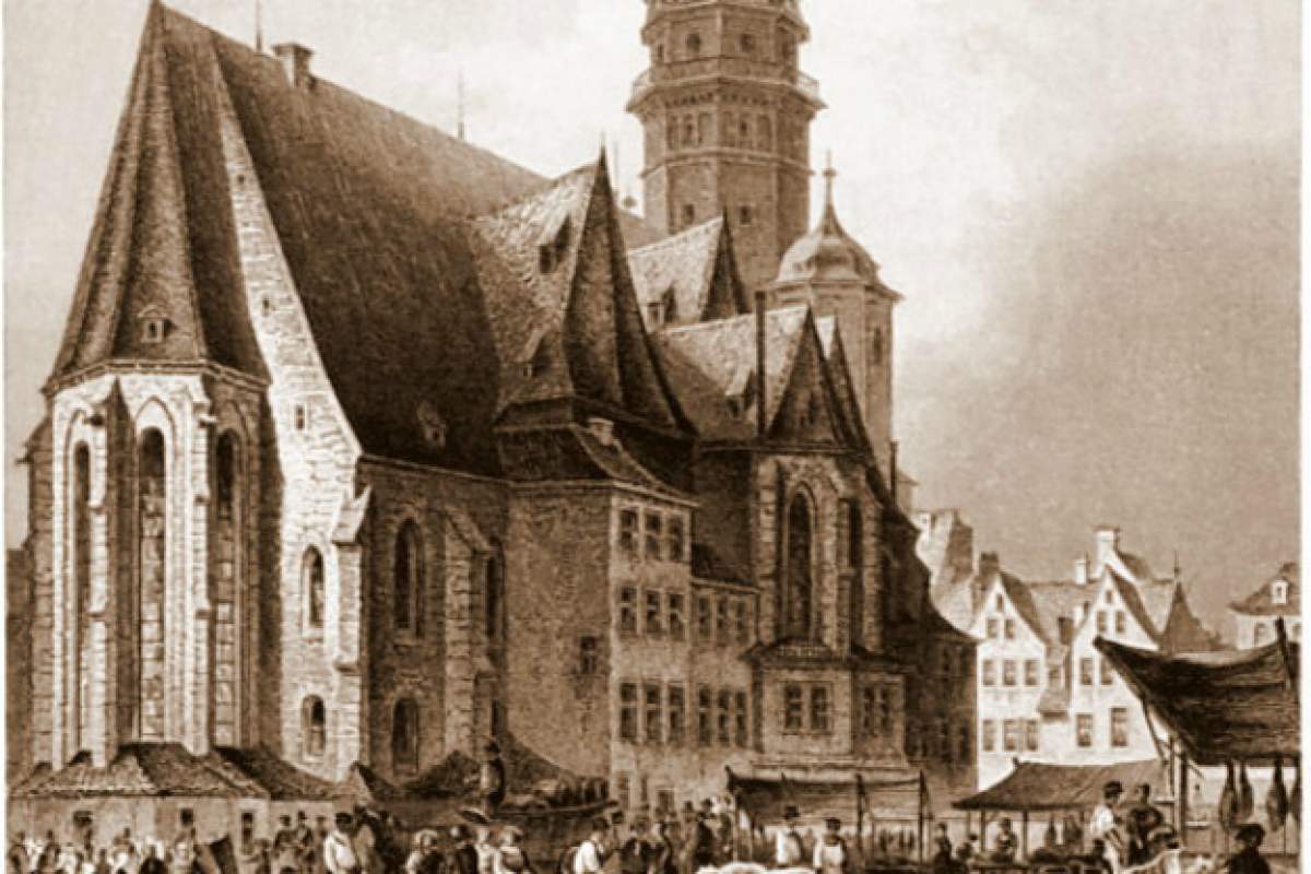 The Nikolaikirche in Leipzig, where Bach's St John Passion was first performed.