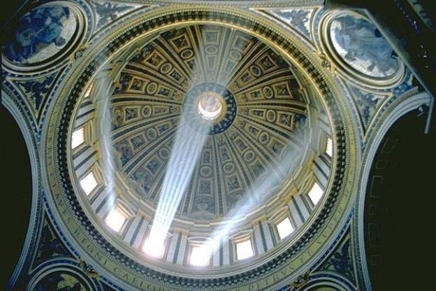 Dome interior, St. Peter's, Rome.