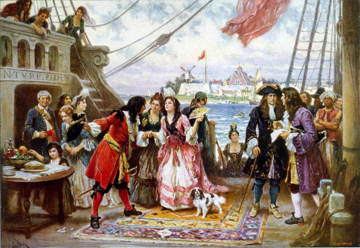 Captain Kidd in New York Harbor, a painting by Jean Leon Gerome Ferris.