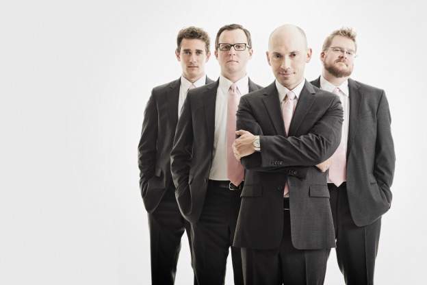 The ensemble New York Polyphony. Their 2012 recording endBeginning is featured on this edition of Harmonia.
