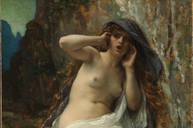 A painting of the nymph Echo by Alexandre Cabanel, 1874.