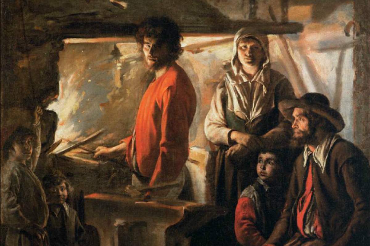 Detail from the painting “Blacksmith at His Forge,” circa 1640 by Le Nain Brothers.