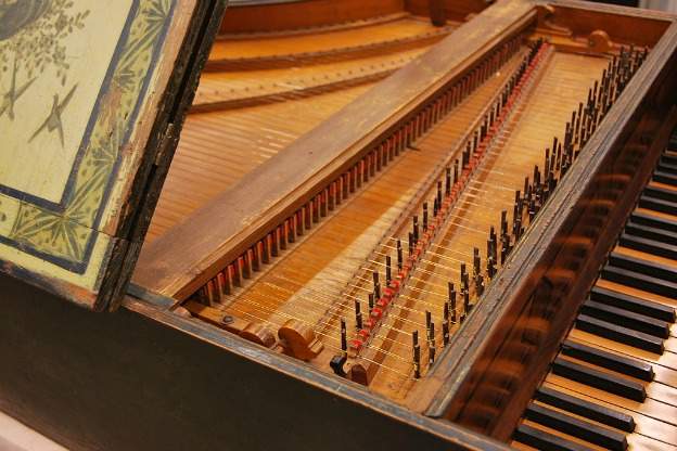 Harpsichord detail, Christian Zell, Museu de la Música de Barcelona