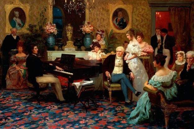 Chopin plays for the Radziwi??s, 1829.