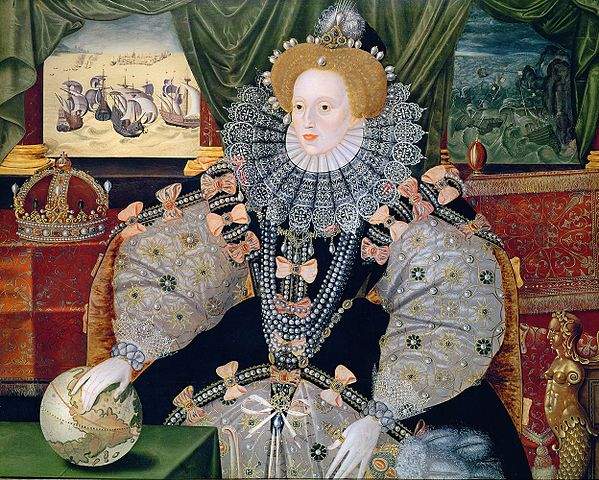 An anonymous portrait of Elizabeth I, known as the Armada Portrait.