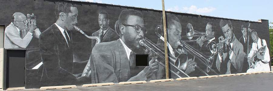 Indiana Avenue jazz mural