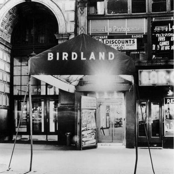 The entrance to the Birdland nightclub in New York City.