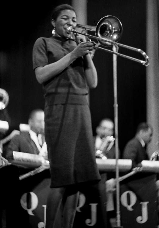 Melba Liston playing trombone