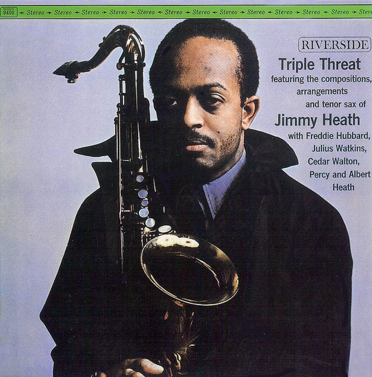 LP cover for saxophonist Jimmy Heath's TRIPLE THREAT.