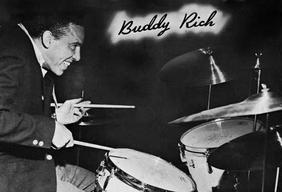 "Perpetual motion": Buddy Rich in his natural setting.