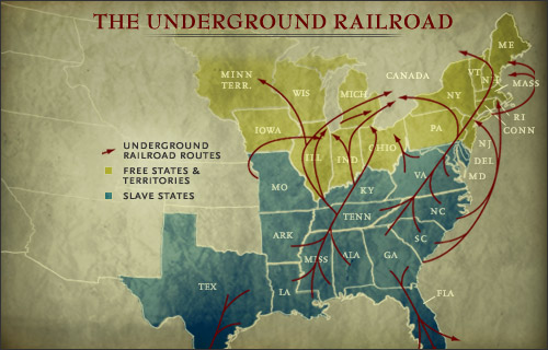 Several routes along the Underground Railroad traversed Indiana.