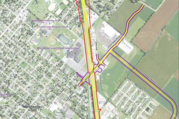 map of I-69 construction