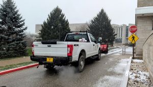 Snow plow outside RTVS