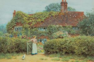 Helen Allingham, Old Surrey Cottage