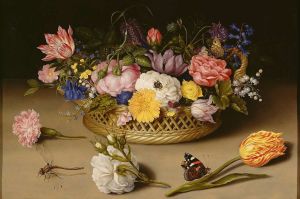 Flower Still Life by Ambrosius Bosschaert, 1614